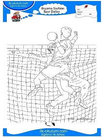 Çocuklar İçin Hentbol Boyama Sayfaları 